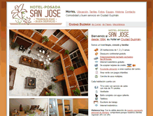 Tablet Screenshot of hotelposadasanjose.com